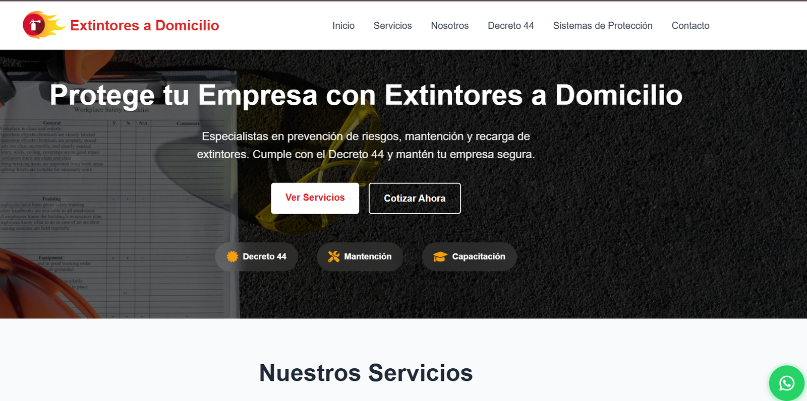 Extintores a Domicilio